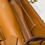 HM JYPSIERE SHOULDER BAG 23 IN TAWNY BROWN  GOLD HARDWARE - Image 2