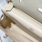 HM JYPSIERE SHOULDER BAG 23 IN BEIGE  GOLD HARDWARE - Image 3