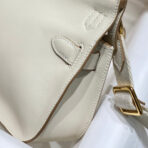 HM JYPSIERE SHOULDER BAG 23 IN BEIGE  GOLD HARDWARE - Image 5
