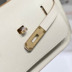 HM JYPSIERE SHOULDER BAG 23 IN BEIGE  GOLD HARDWARE - Image 6