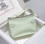 HM JYPSIERE SHOULDER BAG 23 IN LIGHT GREEN  SILVER HARDWARE - Image 4
