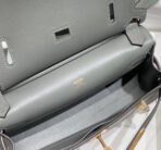 HM JYPSIERE SHOULDER BAG 23 IN GREY  GOLD HARDWARE - Image 3