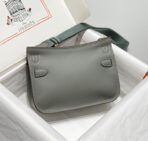 HM JYPSIERE SHOULDER BAG 23 IN GREY  GOLD HARDWARE - Image 6