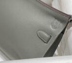 HM JYPSIERE SHOULDER BAG 23 IN GREY  GOLD HARDWARE - Image 7