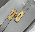 HM JYPSIERE SHOULDER BAG 23 IN GREY  GOLD HARDWARE - Image 8