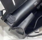 HM JYPSIERE SHOULDER BAG 23 IN NAVY BLUE  SILVER HARDWARE - Image 6