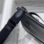 HM JYPSIERE SHOULDER BAG 23 IN NAVY BLUE  SILVER HARDWARE - Image 9