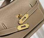 HM JYPSIERE SHOULDER BAG 23 IN WOOD BROWN  GOLD HARDWARE - Image 3