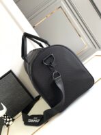 CC TRAVEL BAG 45 IN BLACK CANVAS WITH WHITE LOGO - Image 6