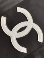 CC TRAVEL BAG 45 IN BLACK CANVAS WITH WHITE LOGO - Image 8