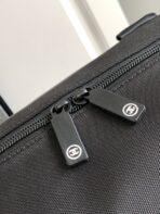 CC TRAVEL BAG 45 IN BLACK CANVAS WITH WHITE LOGO - Image 7