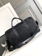 CC TRAVEL BAG 45 IN BLACK CANVAS WITH WHITE LOGO - Image 3