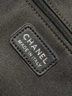 CC TRAVEL BAG 45 IN BLACK CANVAS WITH WHITE LOGO - Image 4