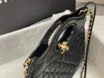 CC MINI 23 SHOPPING BAG IN GLOSSY BLACK CALFSKIN - Image 6
