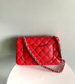 MINI RECTANGLE FLAP BAG 20CM RED CAVIAR SILVER HARDWARE - Image 5