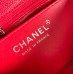 MINI RECTANGLE FLAP BAG 20CM RED CAVIAR SILVER HARDWARE - Image 6