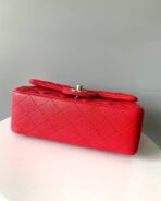 MINI RECTANGLE FLAP BAG 20CM RED CAVIAR SILVER HARDWARE - Image 9