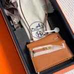 KELLY DESORDRE 20 IN BRONZE BROWN   WITH GOLD HARDWARE