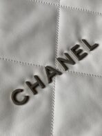 CC LARGE 42 HANDBAG IN WHITE SHINY CALFSKIN SILVER HARDWARE - Image 7