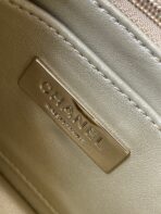 CC MINI 19 FLAP BAG IN GOLDEN METALLIC CALFSKIN - Image 9