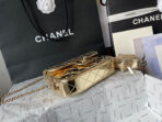 CC MINI 19 FLAP BAG IN GOLDEN METALLIC CALFSKIN - Image 10