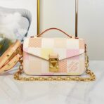POCHETTE M������TIS EAST WEST 21 IN PEACH DAMIER GIANT CANVAS GOLD HARDWARE - Image 2