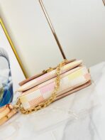 POCHETTE M������TIS EAST WEST 21 IN PEACH DAMIER GIANT CANVAS GOLD HARDWARE - Image 9