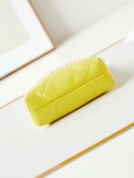 CC MINI 20 HOBO BAG IN WHITE MIX LIGHT YELLOW CALFSKIN - Image 10