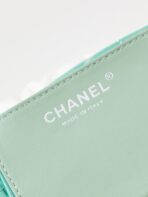 CC MINI 20 HOBO BAG IN WHITE MIX LIGHT GREEN CALFSKIN - Image 8