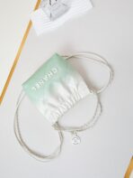 CC MINI 20 HOBO BAG IN WHITE MIX LIGHT GREEN CALFSKIN - Image 6