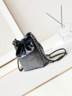 CC MINI 20 HOBO BAG IN BLACK OMBRE CALFSKIN - Image 4