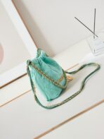 CC CLASSIC MINI 20 BAG IN TIFFANY BLUE CANVAS - Image 5