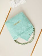 CC CLASSIC MEDIUM 37 BAG IN TIFFANY BLUE CANVAS - Image 9