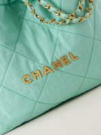 CC CLASSIC MEDIUM 37 BAG IN TIFFANY BLUE CANVAS - Image 7