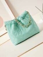 CC CLASSIC MEDIUM 37 BAG IN TIFFANY BLUE CANVAS - Image 3