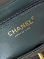 CC KELLY MINI 19 SHOPPING BAG IN WOOD BROWN CALFSKIN - Image 10