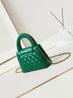 CC KELLY MINI 19 SHOPPING BAG IN GREEN FOREST CALFSKIN - Image 4