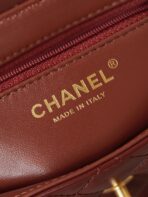 CC KELLY MINI 19 SHOPPING BAG IN WINE RED CALFSKIN - Image 7