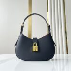 LOW KEY SHOULDER BAG 26 IN BLACK GRAINED CALFSKIN GOLD BUCKLE - Image 2