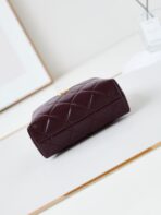 HOBO BAG 18 IN WINE RED SOFT LAMBSKIN GOLD CHAIN - Image 7