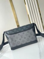 PULSE MESSENGER 26 IN GUN METAL MONOGRAM ECLIPSE COATED CANVAS - Image 6