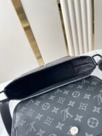 PULSE MESSENGER 26 IN GUN METAL MONOGRAM ECLIPSE COATED CANVAS - Image 4