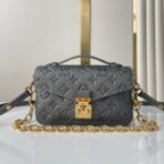 POCHETTE M������TIS EAST WEST 21 IN GUN METAL EMBOSSED CALFSKIN GOLD HARDWARE - Image 2
