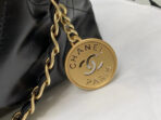 CC HOBO BAG 22 BLACK LAMBSKIN GOLD HARDWARE - Image 4