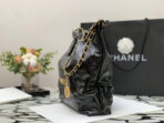 CC HOBO BAG 22 BLACK LAMBSKIN GOLD HARDWARE - Image 6