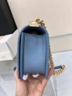 BOY BAG MEDIUM 25 CLOUD BLUE CAVIAR GOLD HARDWARE - Image 6
