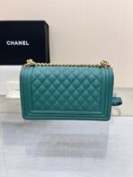 BOY BAG MEDIUM 25 EVERGREEN CAVIAR GOLD HARDWARE - Image 8