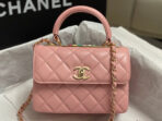 CC TRENDY 20CM PINK LAMBSKIN GOLD HARDWARE - Image 3