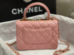 CC TRENDY 20CM PINK LAMBSKIN GOLD HARDWARE - Image 4