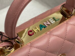 CC TRENDY 20CM PINK LAMBSKIN GOLD HARDWARE - Image 6